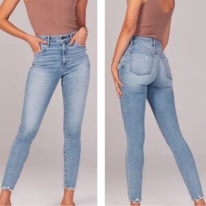 Abercrombie & Fitch Light Blue High Rise Women Jeans